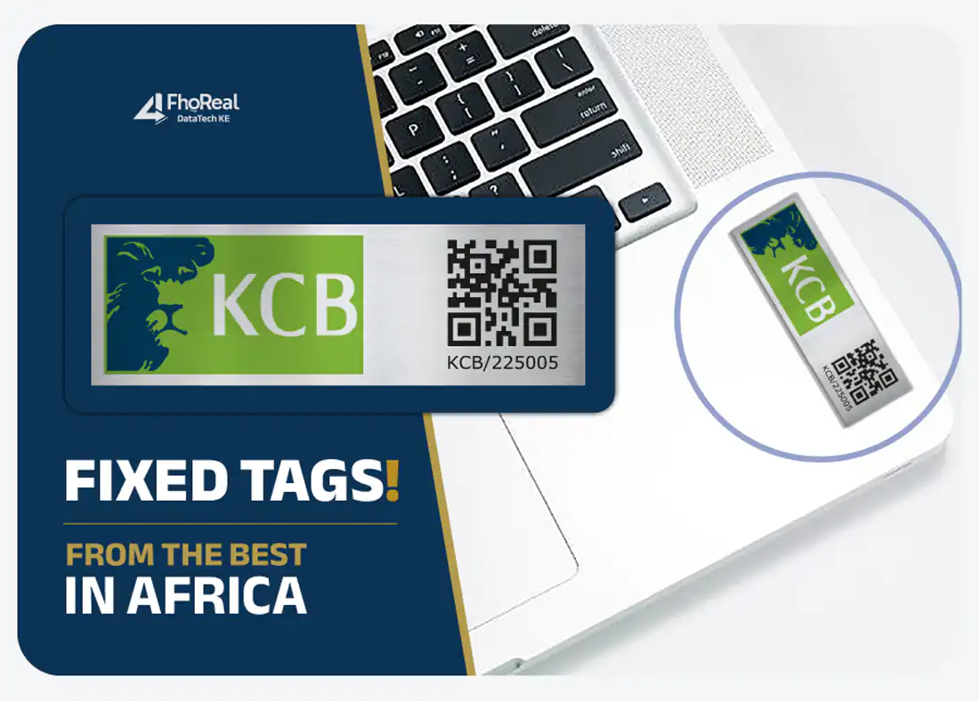 Custom Asset Tags application example 1 showing numbered tag