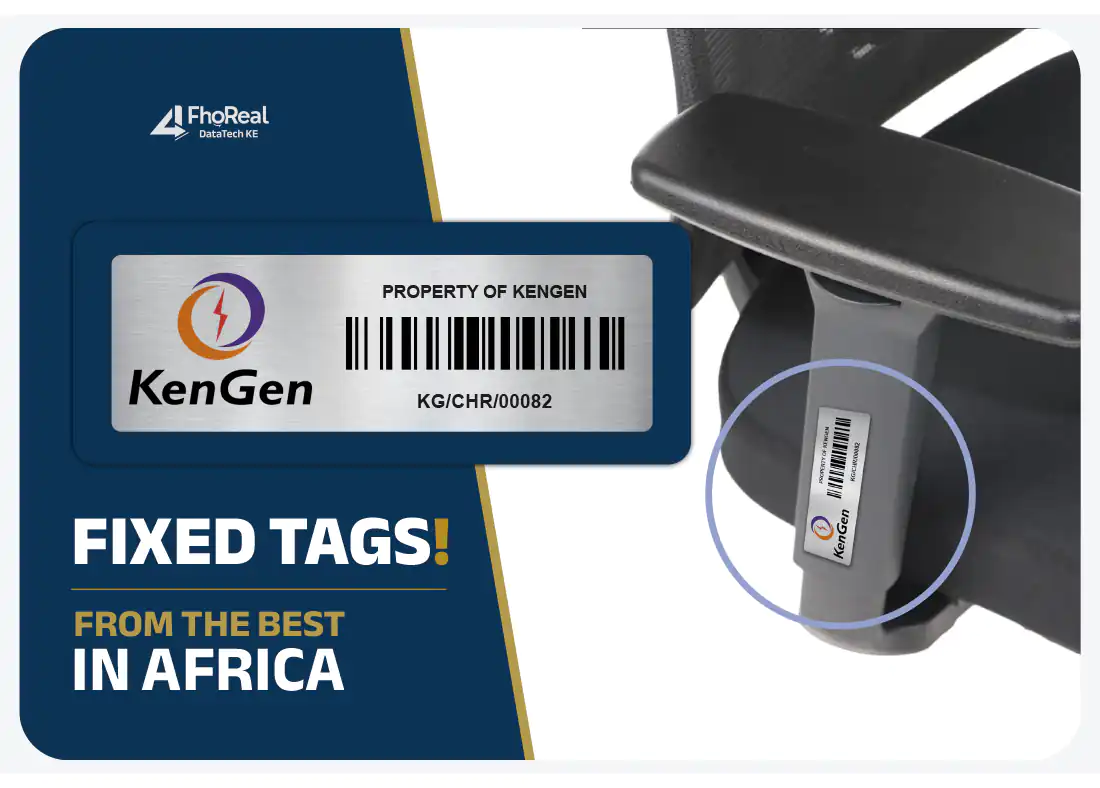 How to number company assets Sequentially numbered identification plate for company equipment