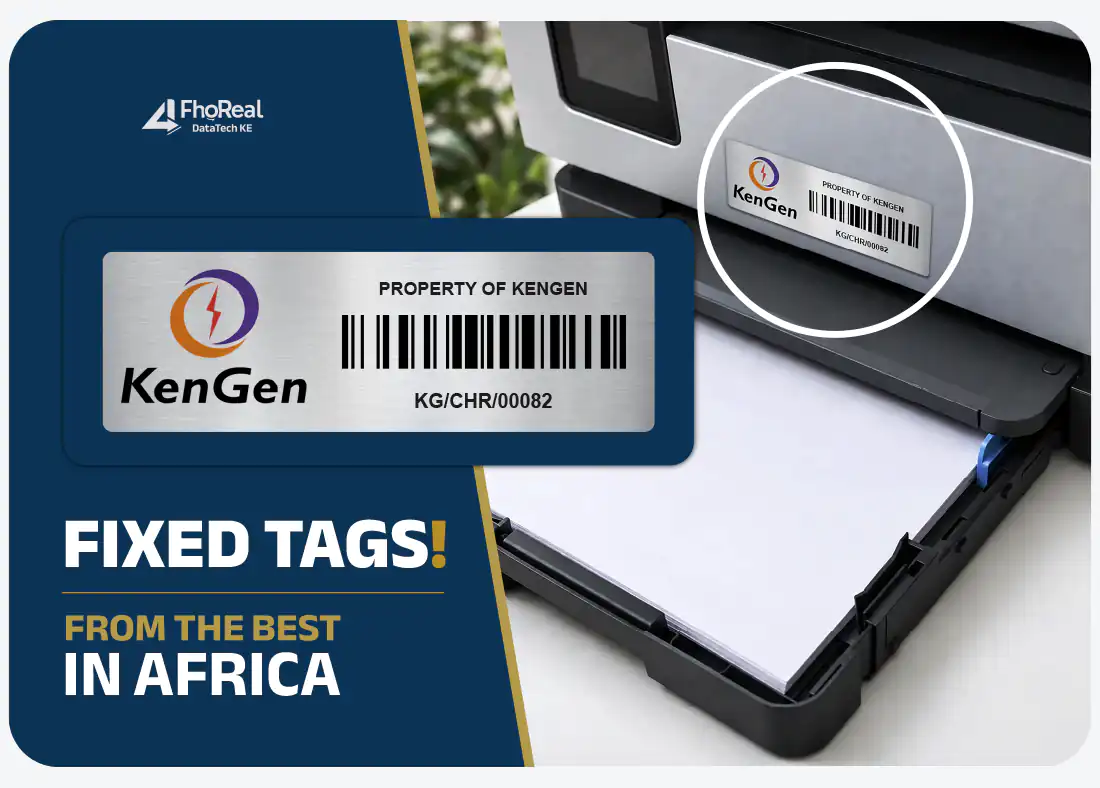 QR Code Asset Tags application example 2 QR Code Asset Tags application example 2 showing barcode tag
