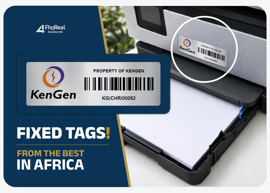 Asset tag versus asset label visual